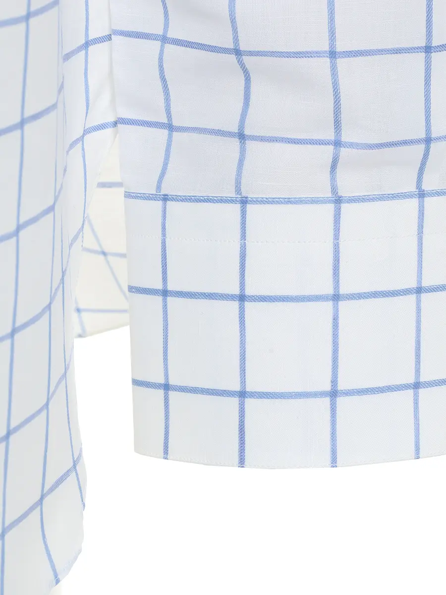 Рубашка Regular Fit изо льна и хлопка