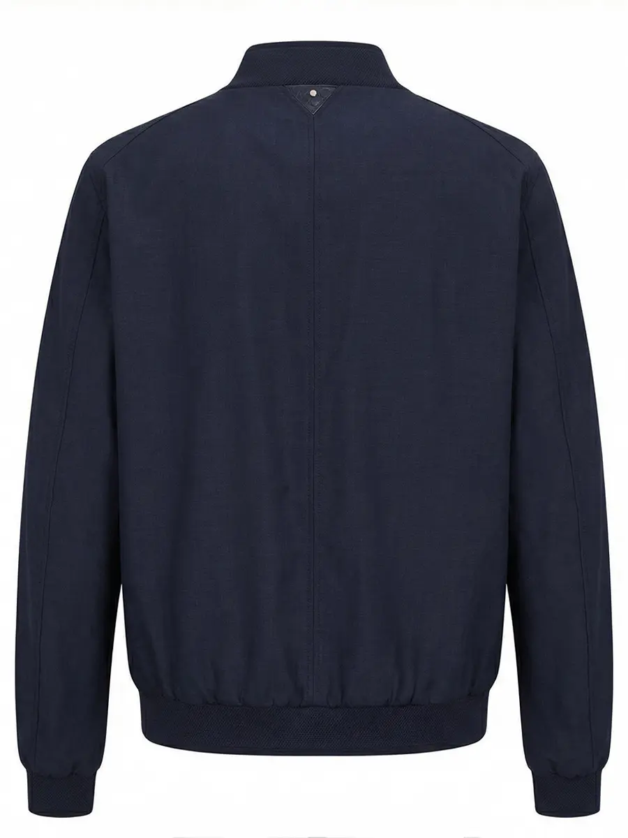 Бомбер из хлопка и шелка