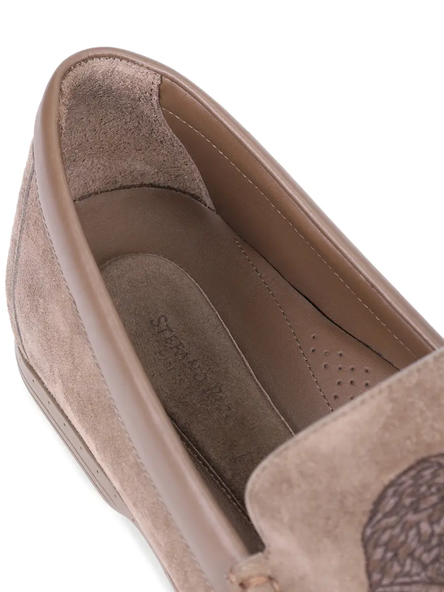 Мокасины замшевые