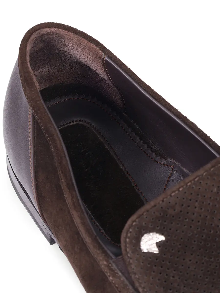 Лоферы замшевые