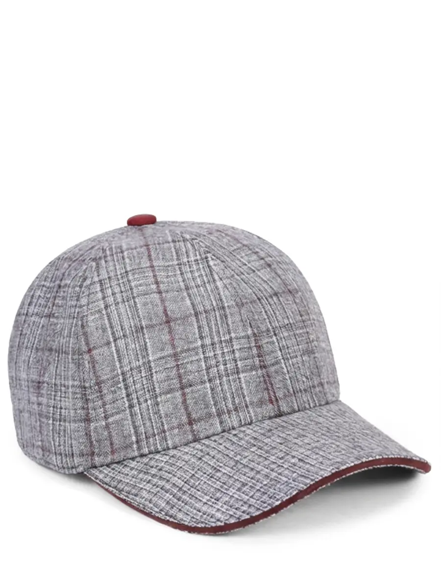 Бейсболка в клетку