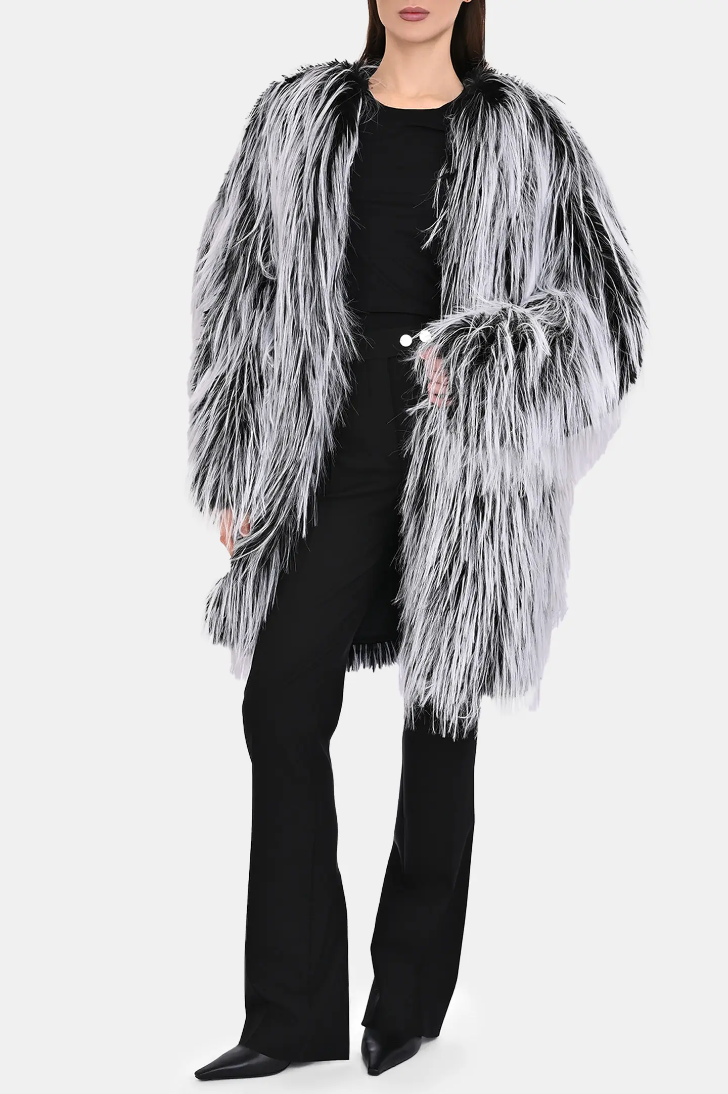 Шуба из экомеха