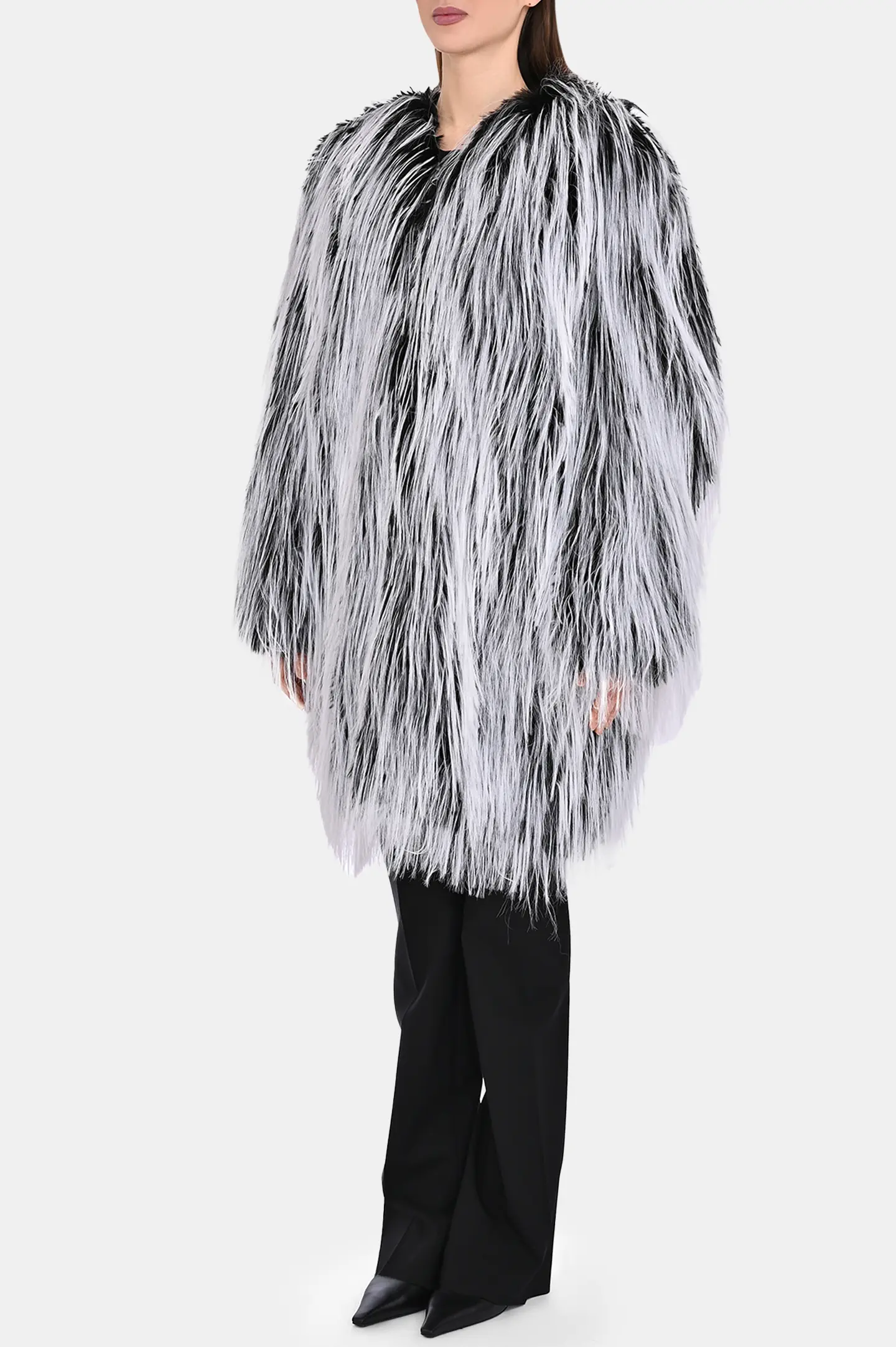 Шуба из экомеха