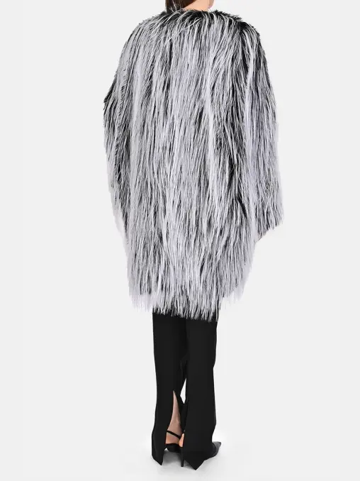 Шуба из экомеха SPORTMAX