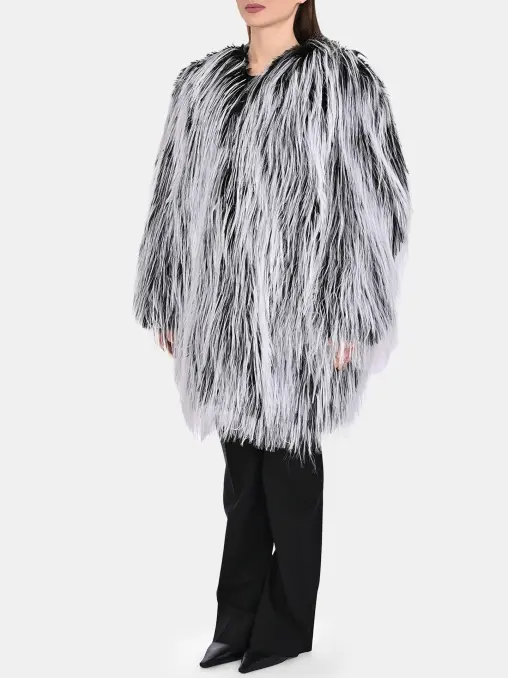 Шуба из экомеха SPORTMAX
