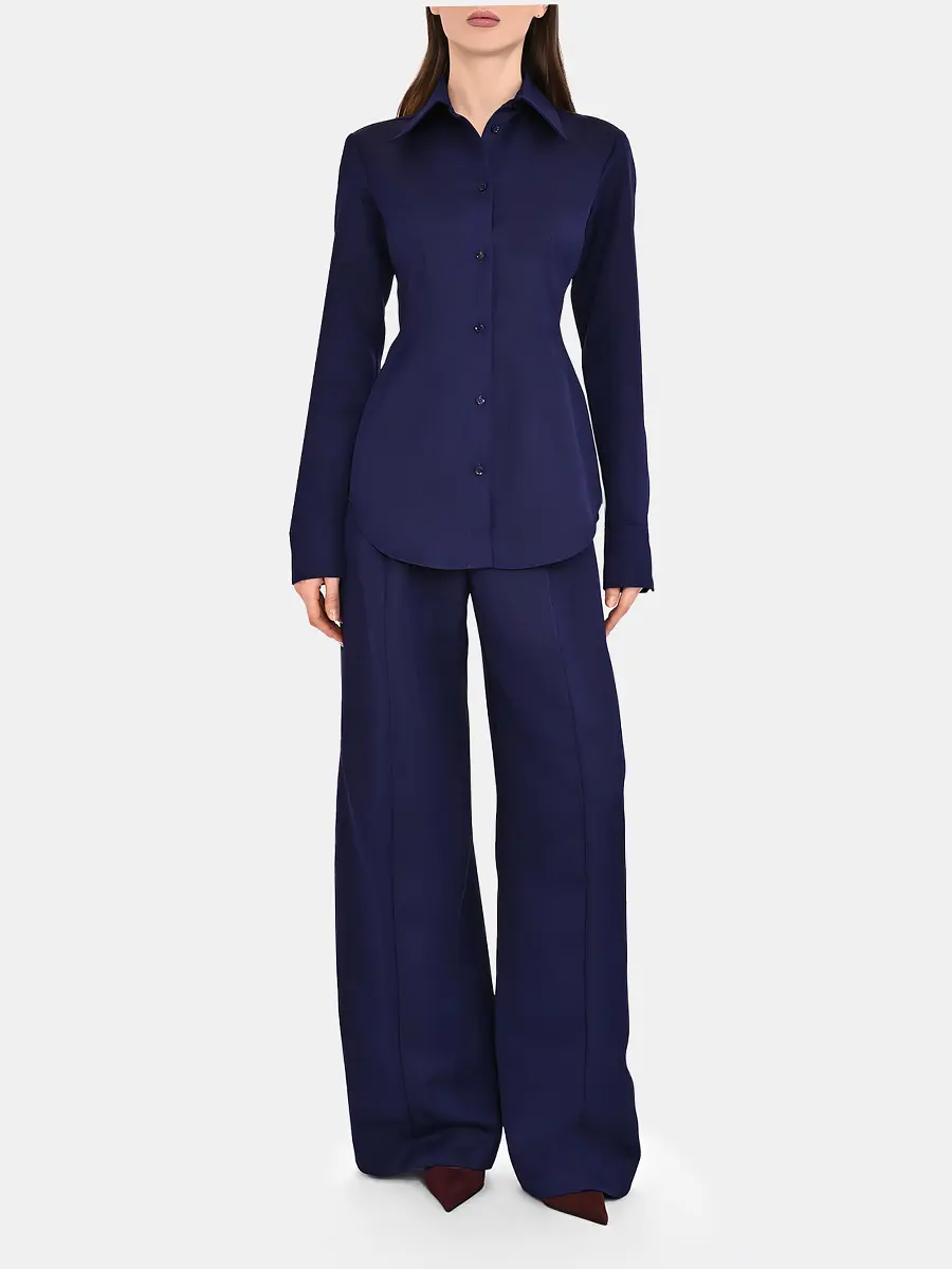 Брюки однотонные