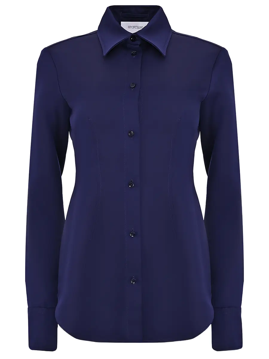 Блуза однотонная