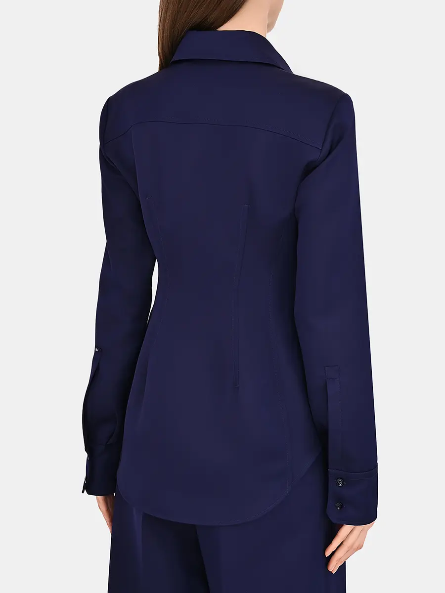 Блуза однотонная