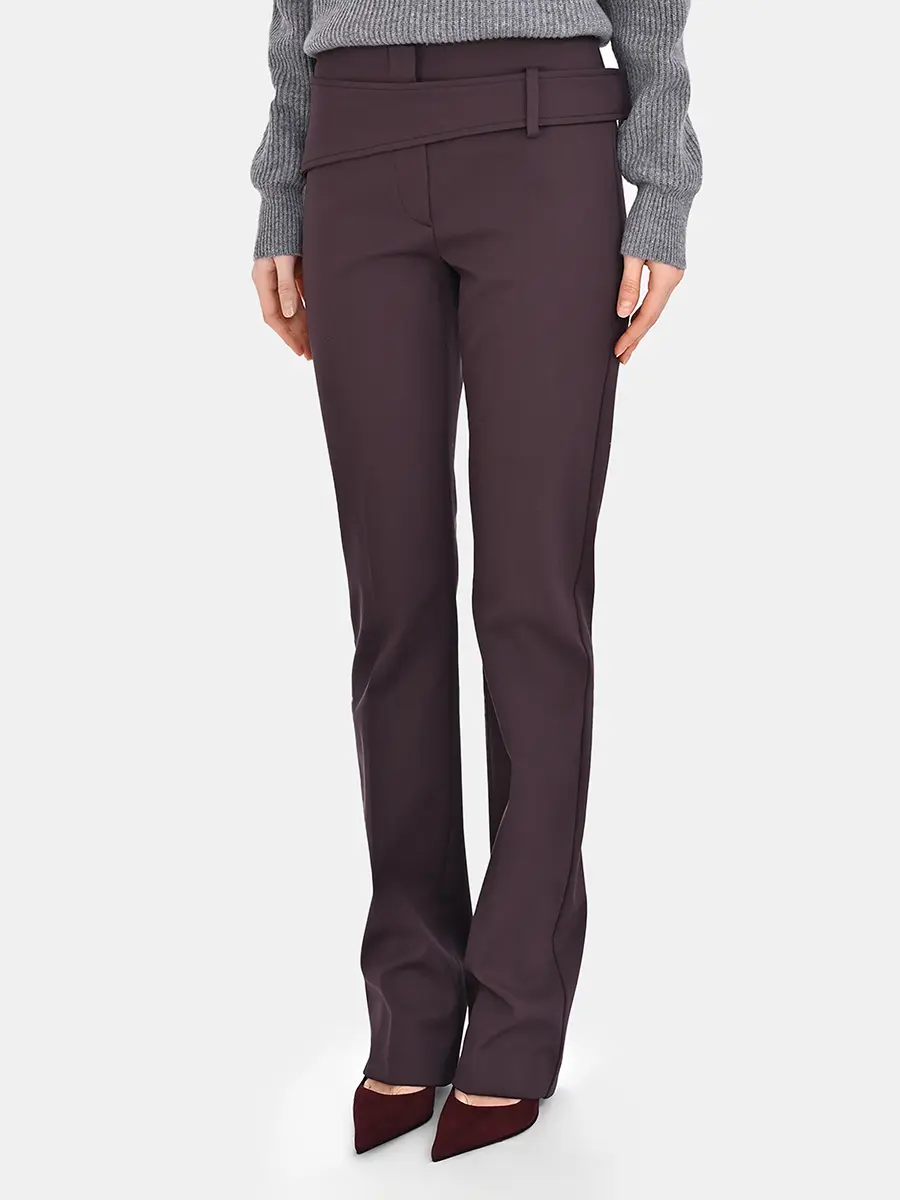 Брюки однотонные