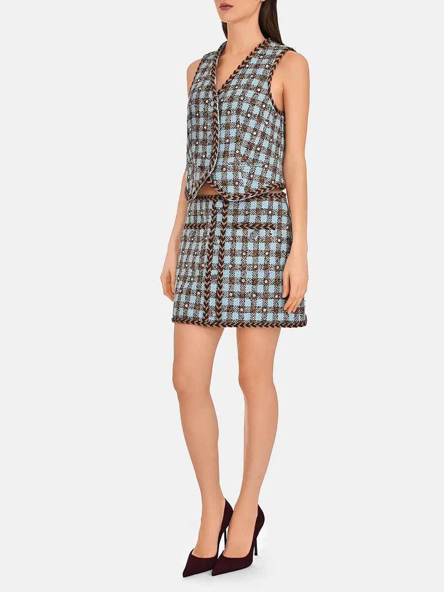 Жилет в клетку