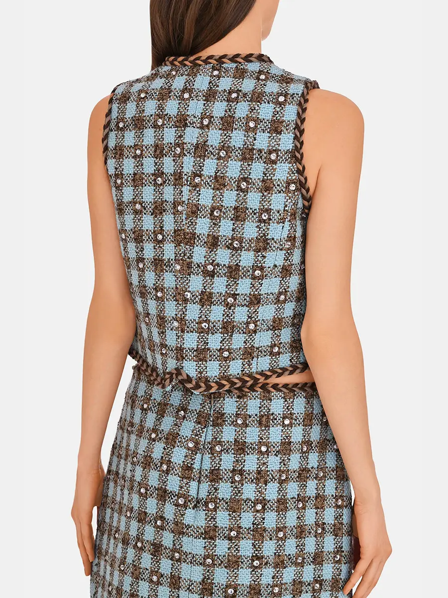 Жилет в клетку