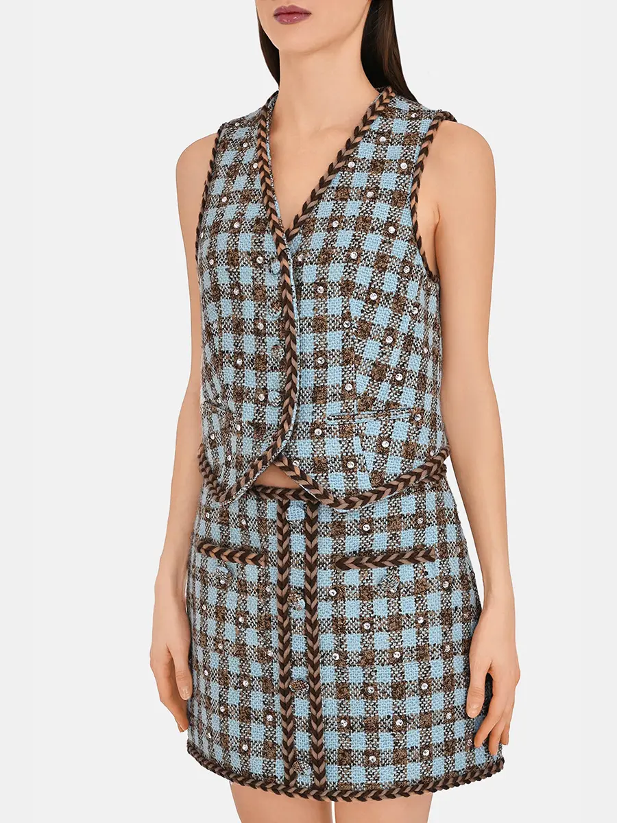 Жилет в клетку