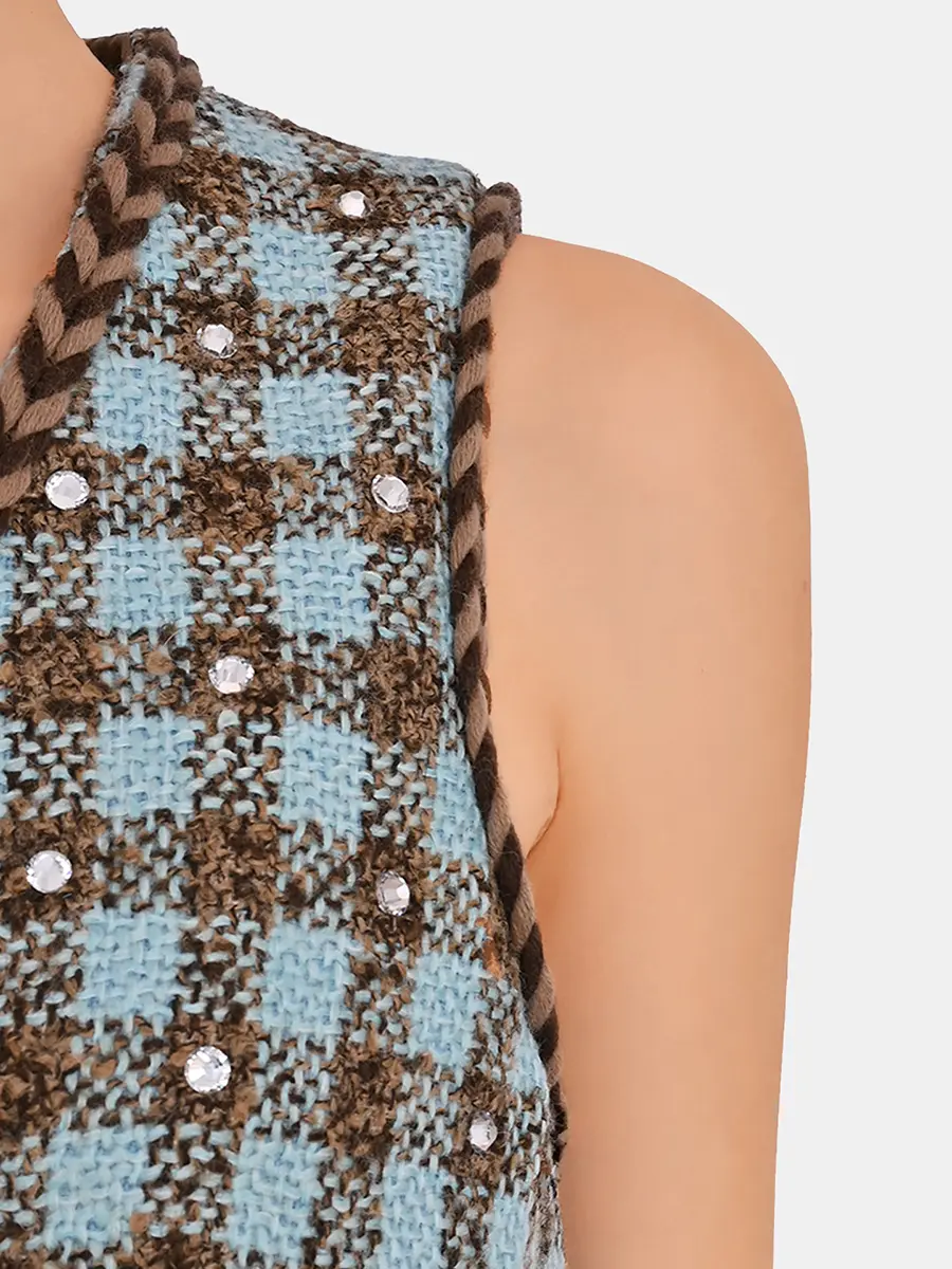 Жилет в клетку