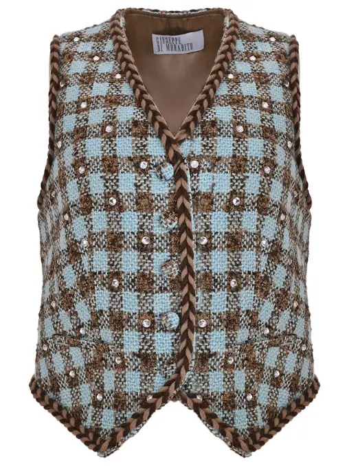 Жилет в клетку GIUSEPPE DI MORABITO