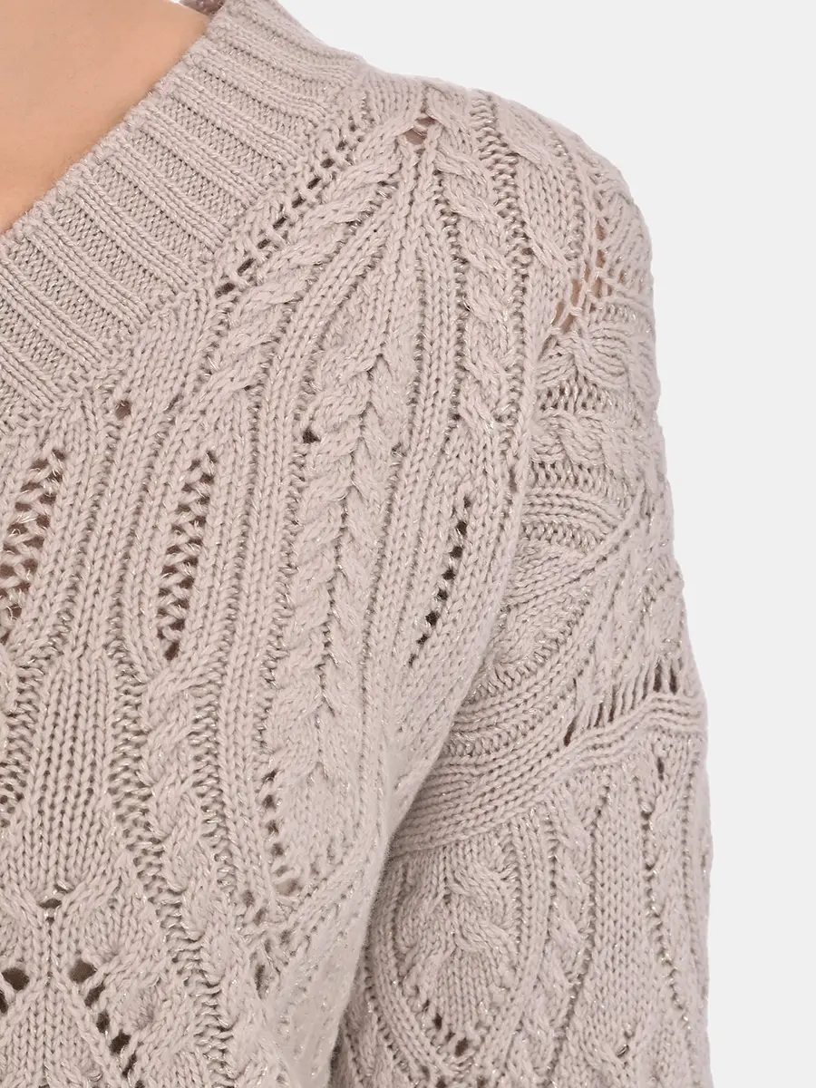 Пуловер однотонный