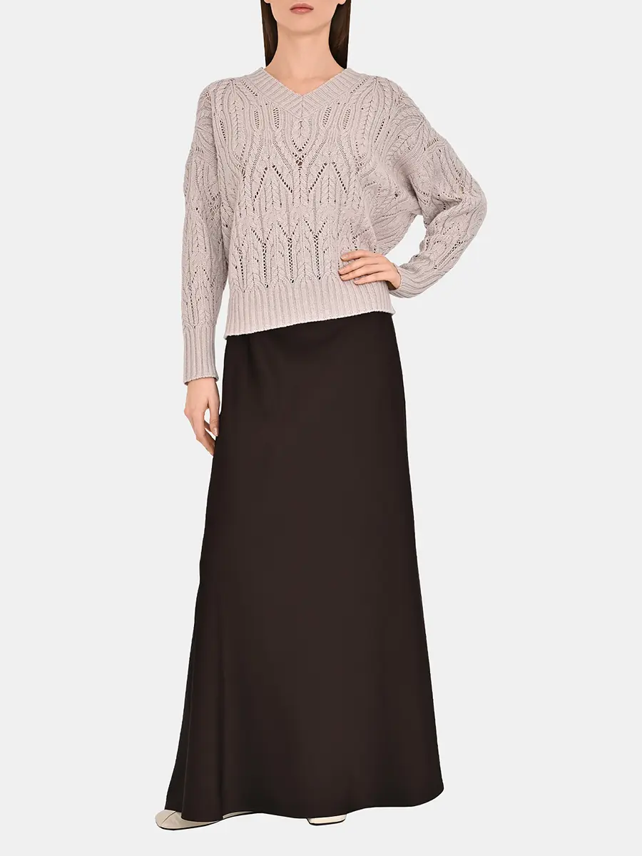 Юбка однотонная