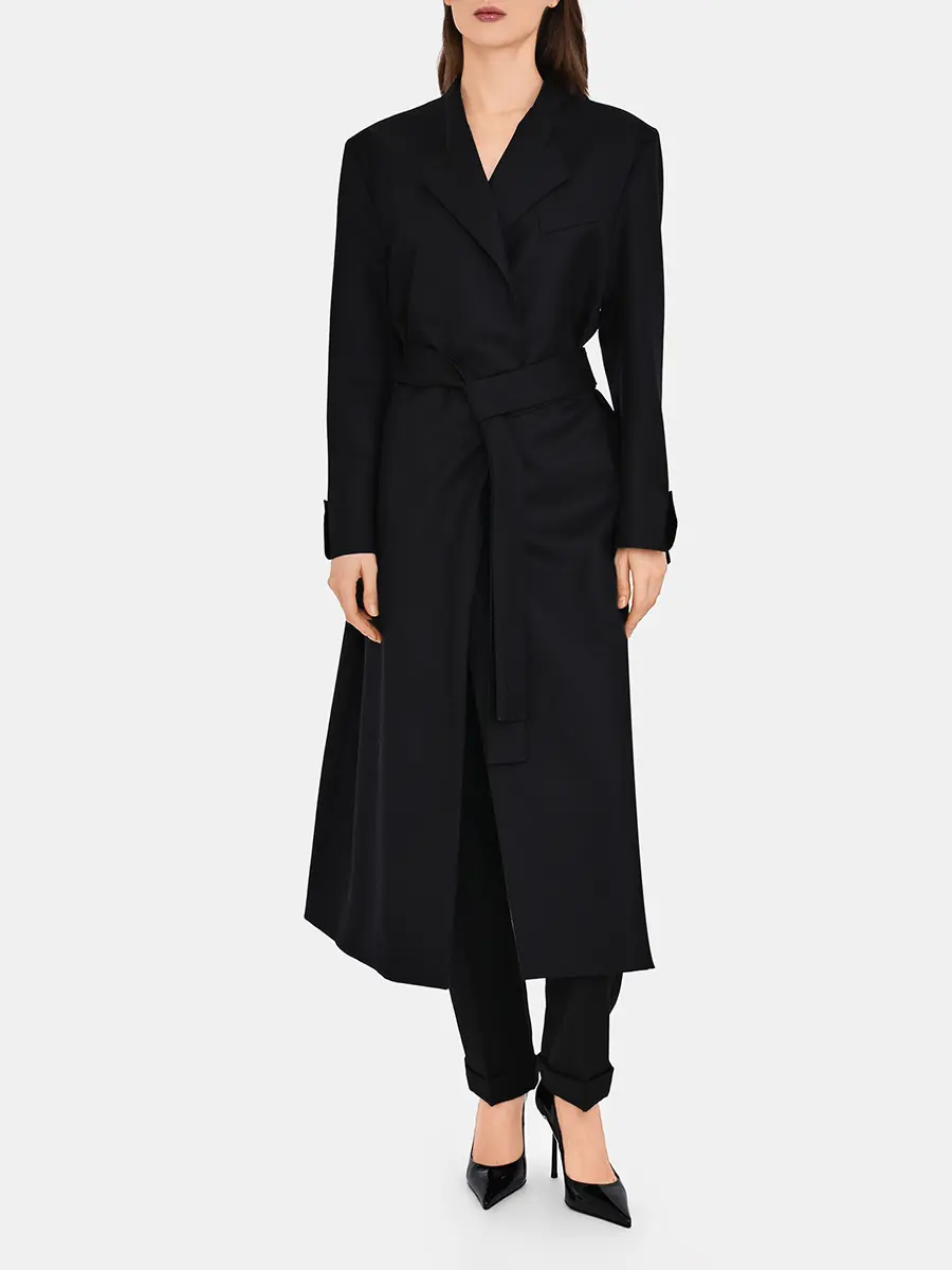 Пальто шерстяное