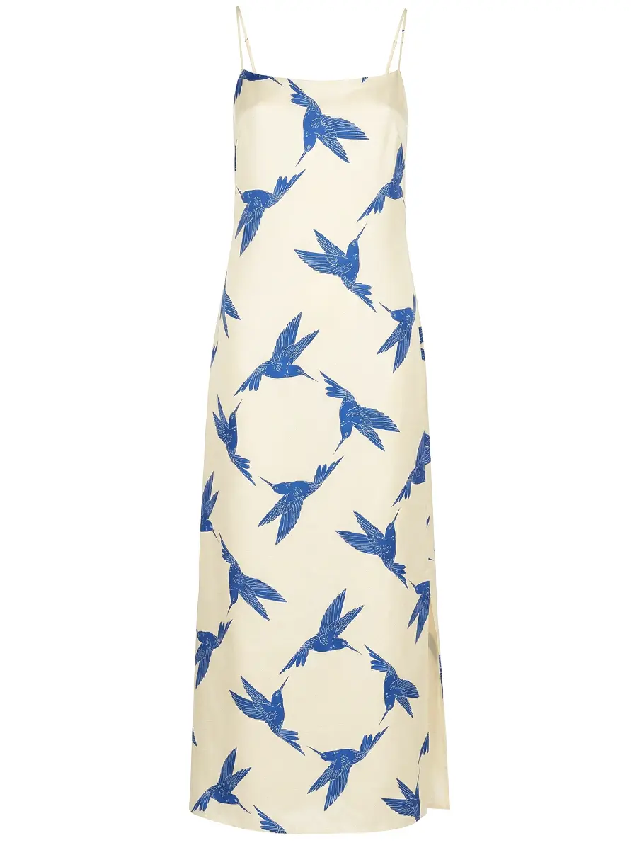 Платье шелковое