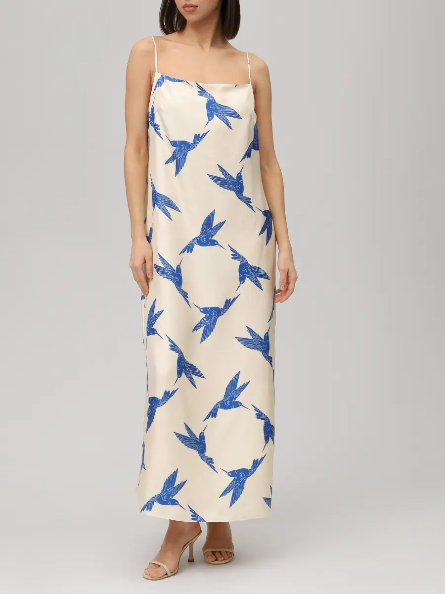 Платье шелковое