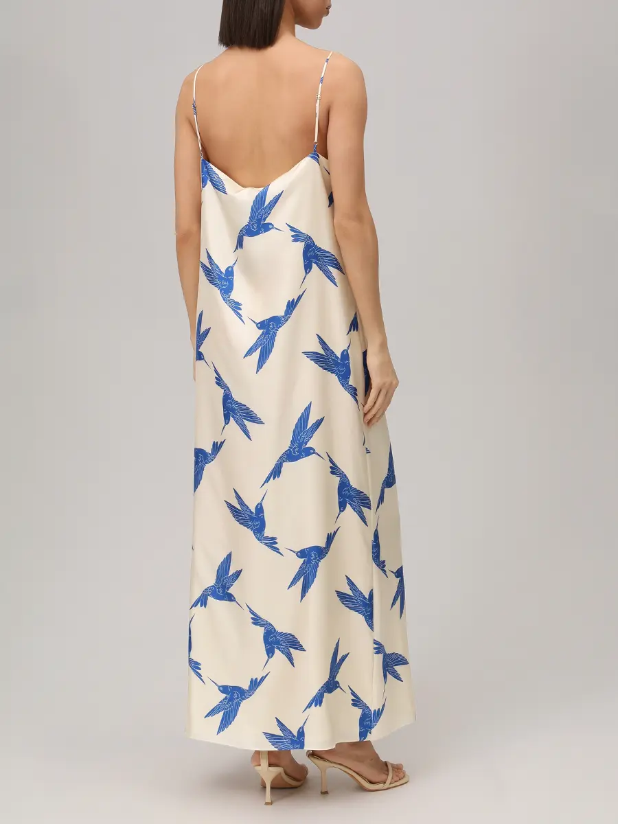 Платье шелковое