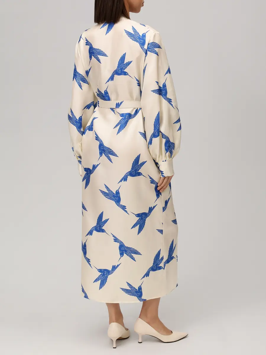 Платье шелковое