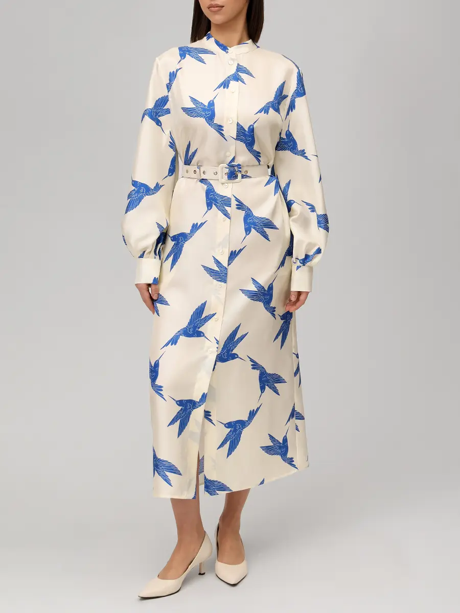 Платье шелковое