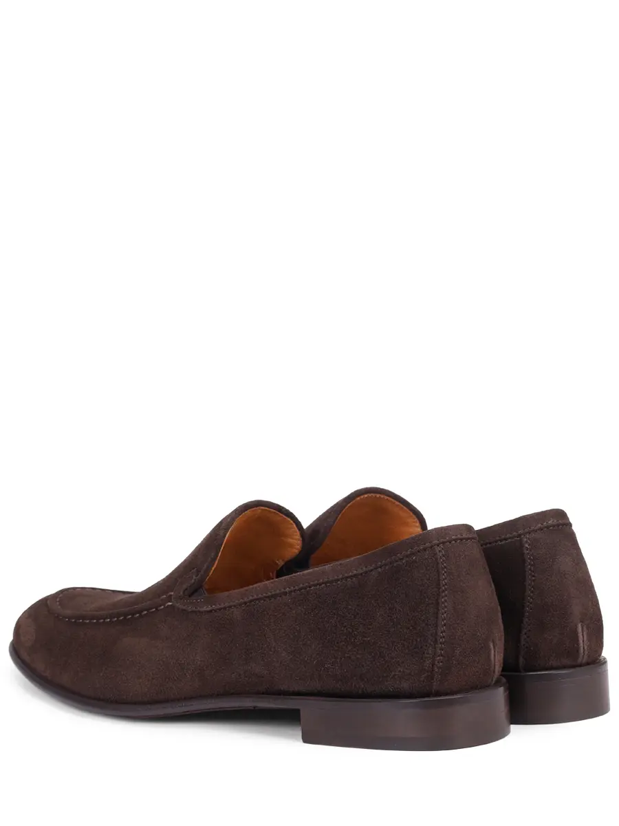 Лоферы замшевые