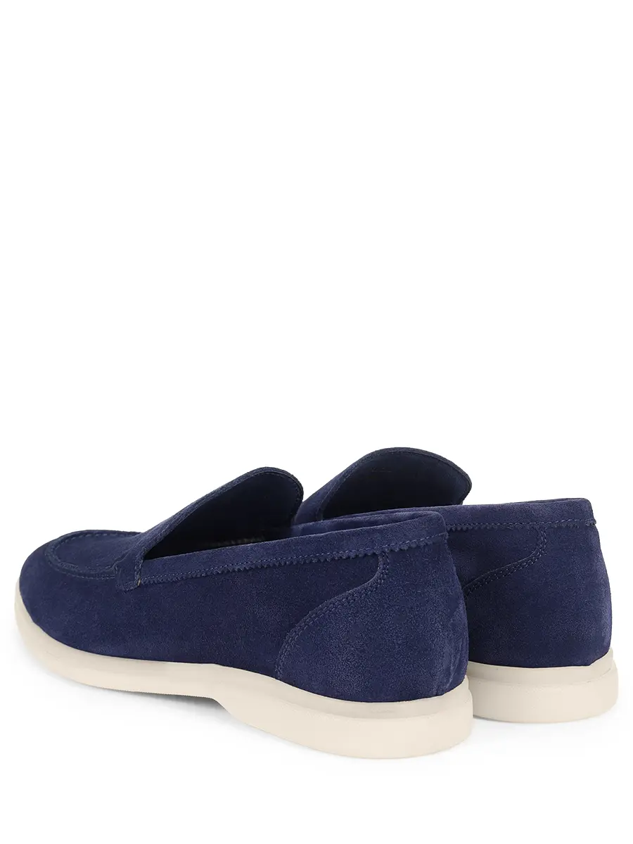 Лоферы замшевые