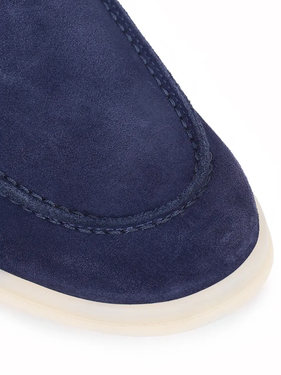 Лоферы замшевые