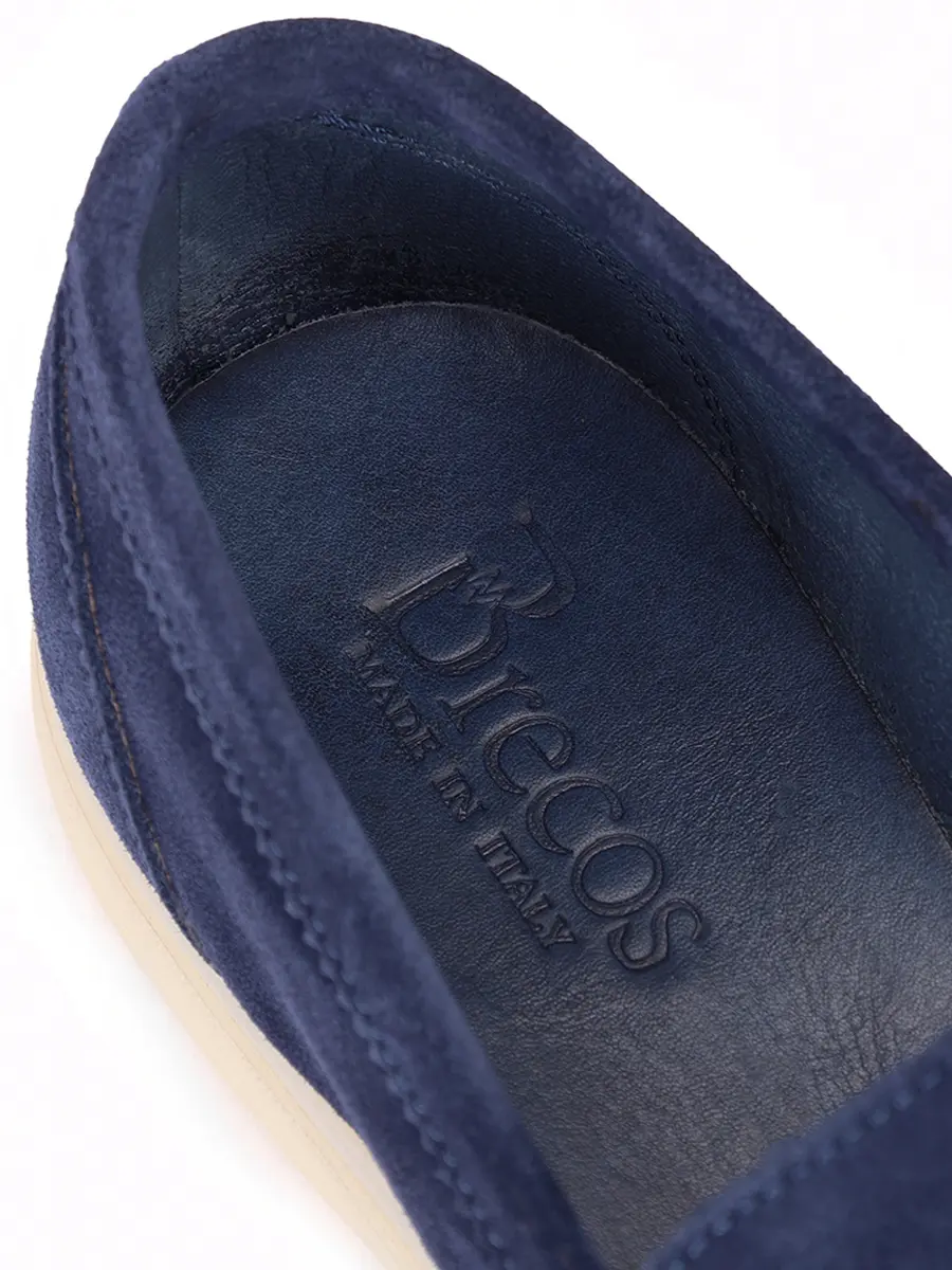 Лоферы замшевые