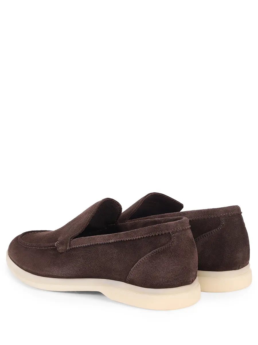 Лоферы замшевые