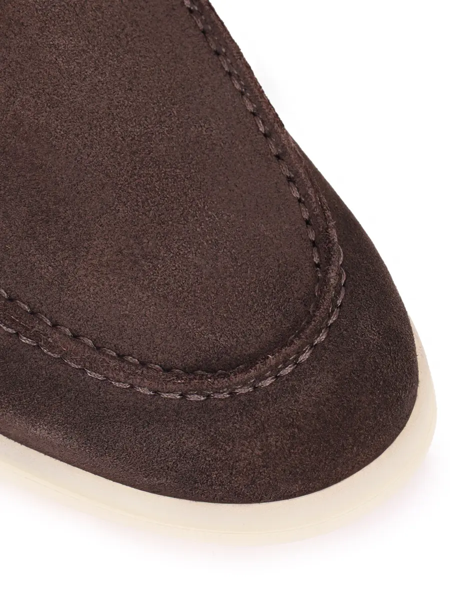 Лоферы замшевые