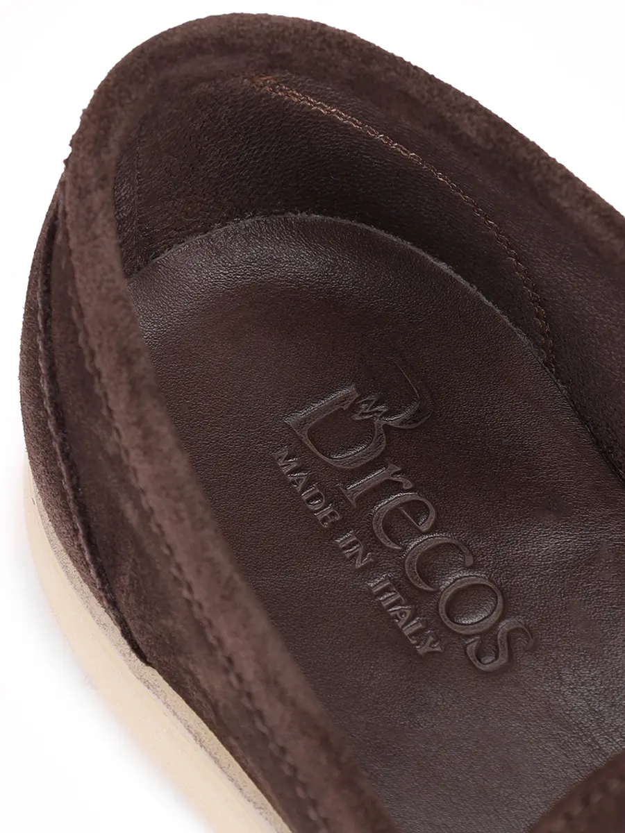 Лоферы замшевые