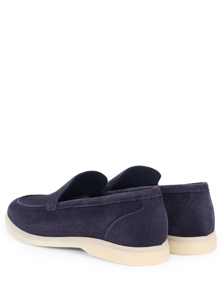 Лоферы замшевые