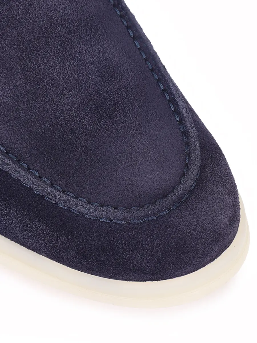 Лоферы замшевые