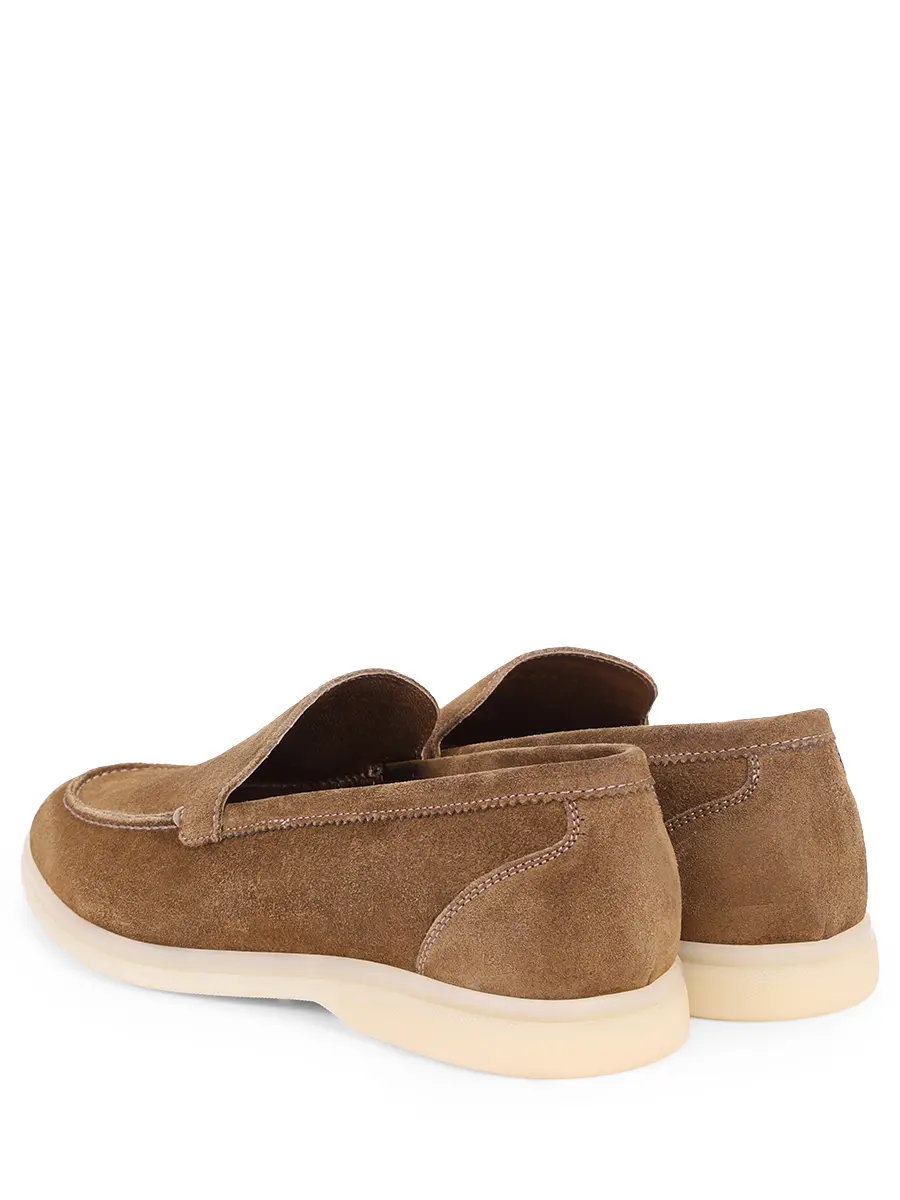 Лоферы замшевые