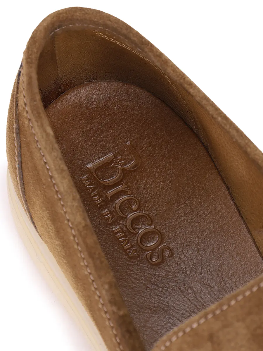 Лоферы замшевые