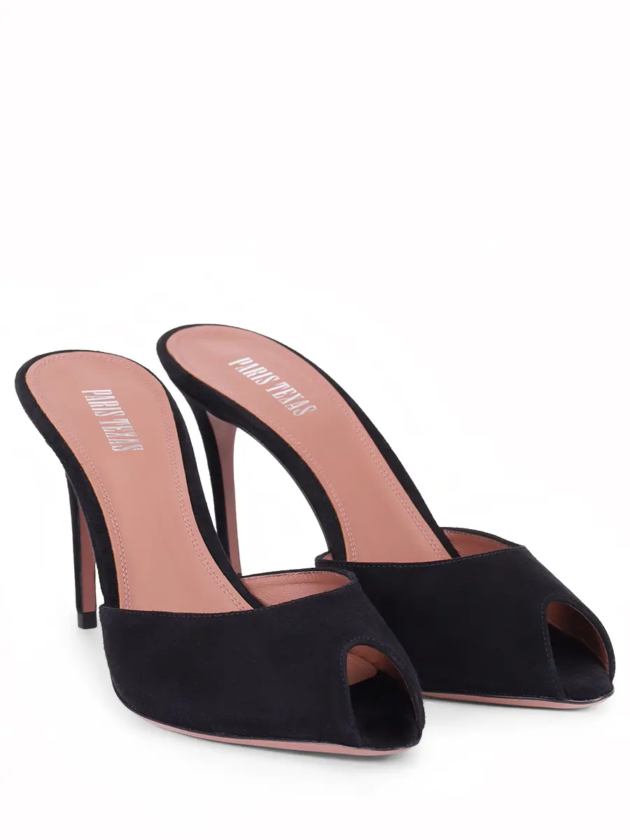 Мюли замшевые