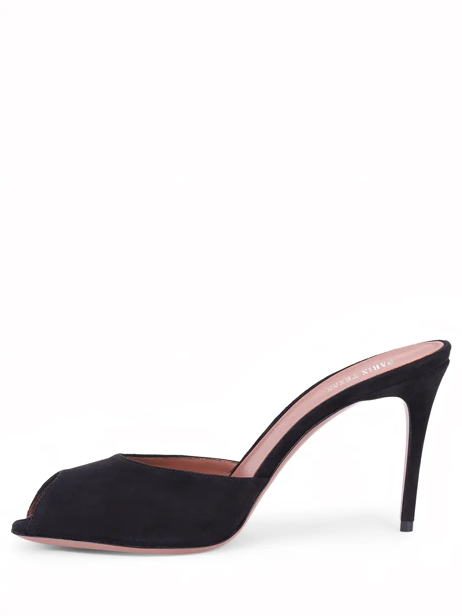 Мюли замшевые