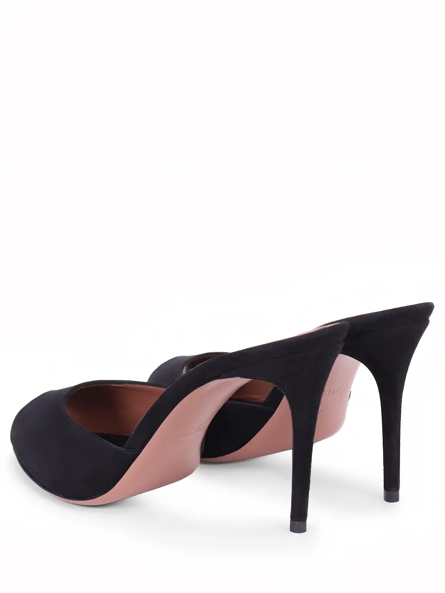 Мюли замшевые