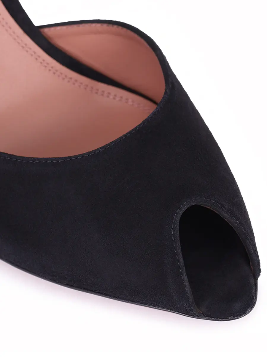 Мюли замшевые