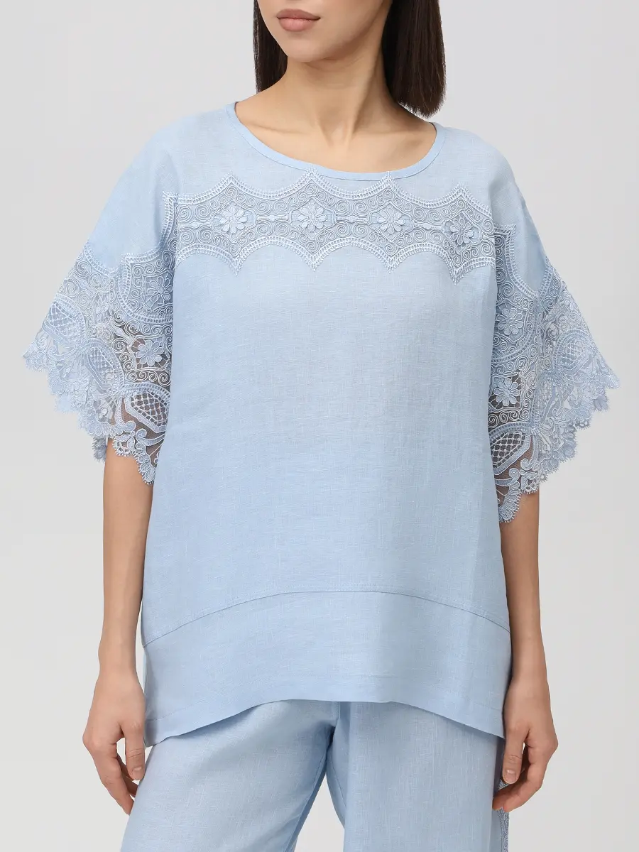 Блуза льняная