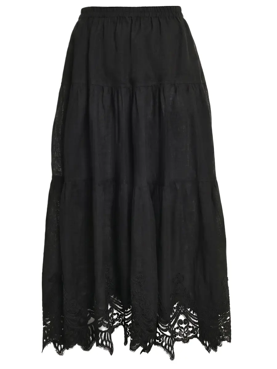 Юбка льняная