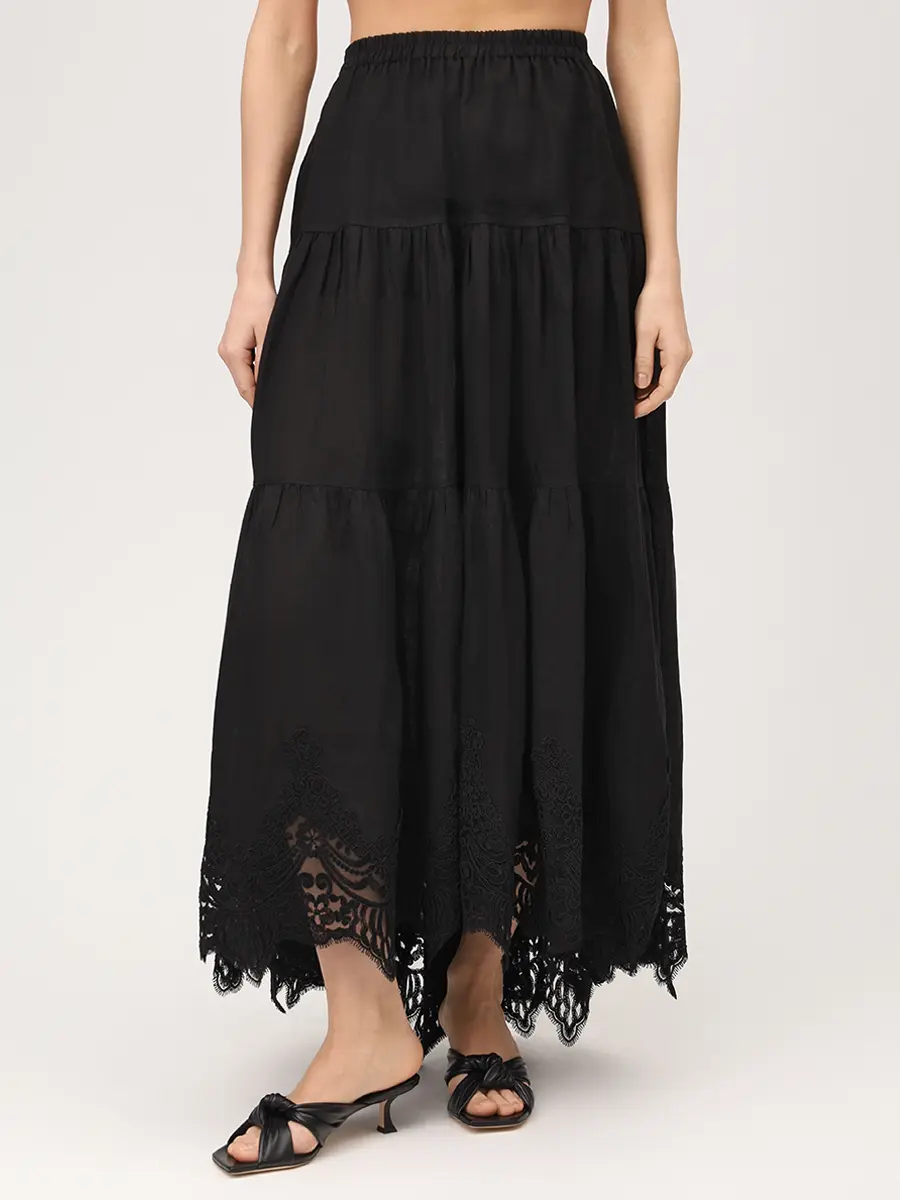 Юбка льняная