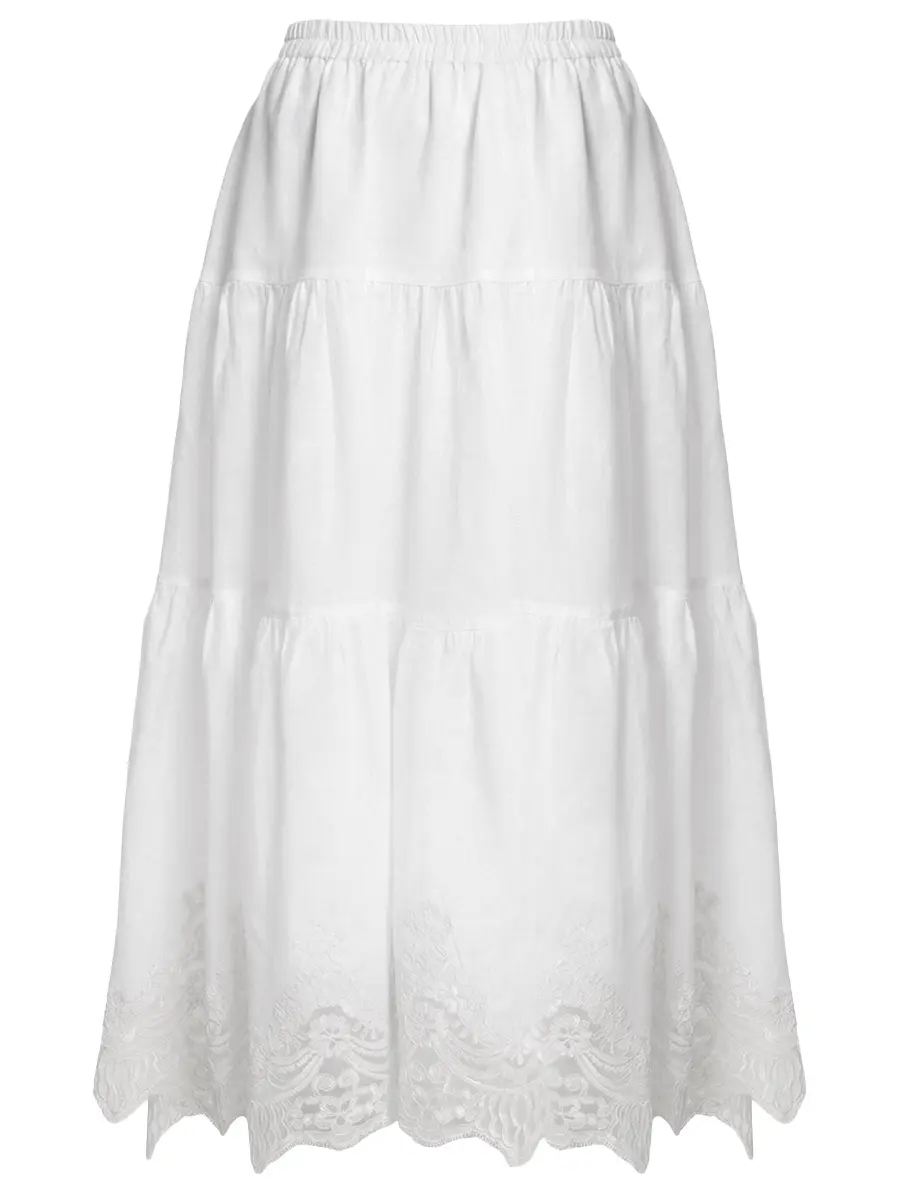 Юбка льняная