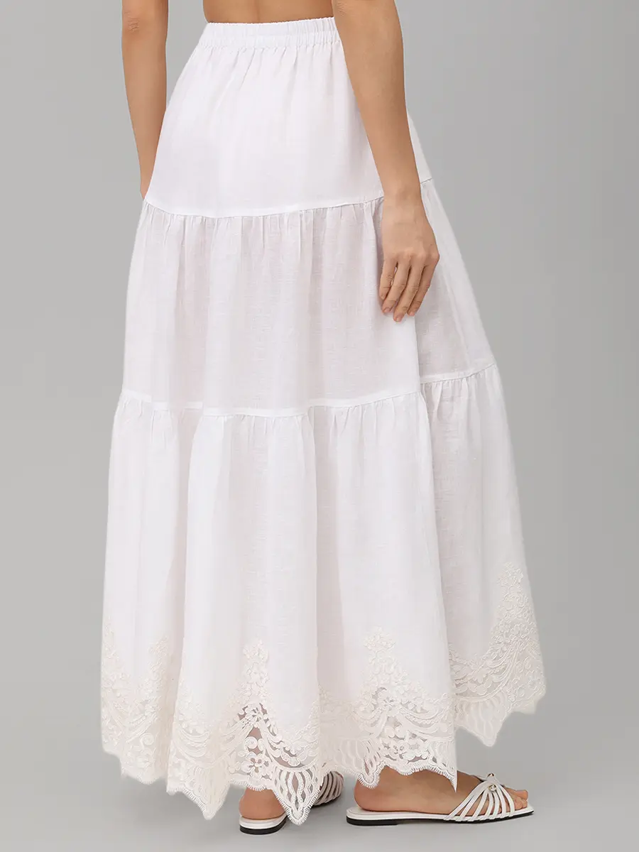 Юбка льняная