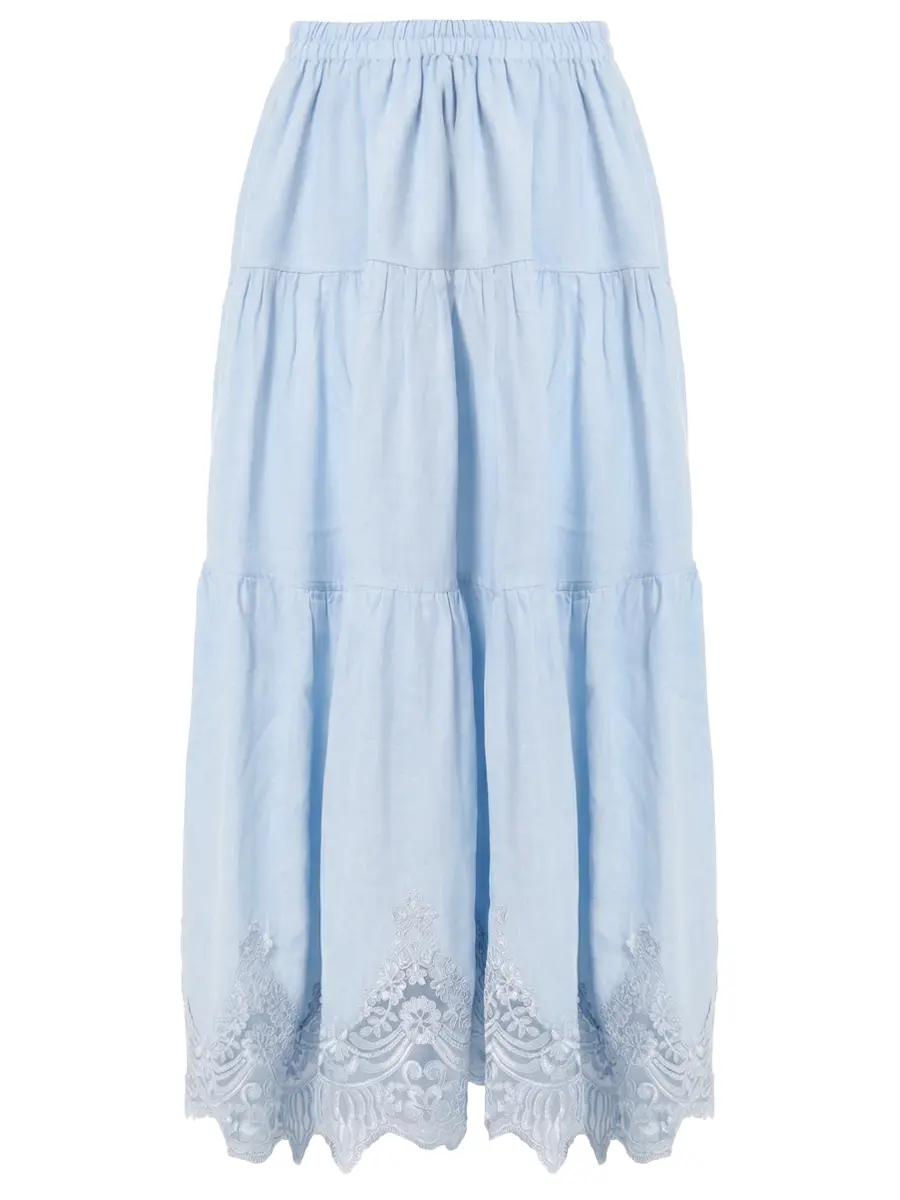 Юбка льняная