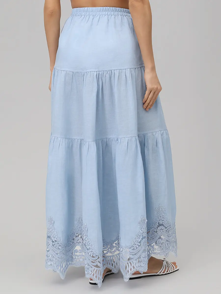 Юбка льняная