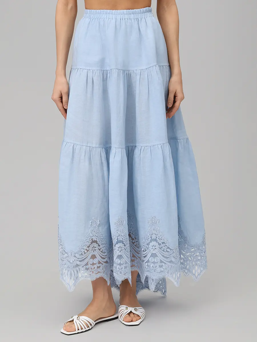 Юбка льняная