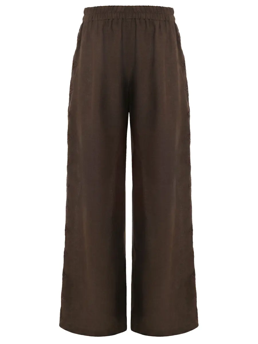 Брюки льняные